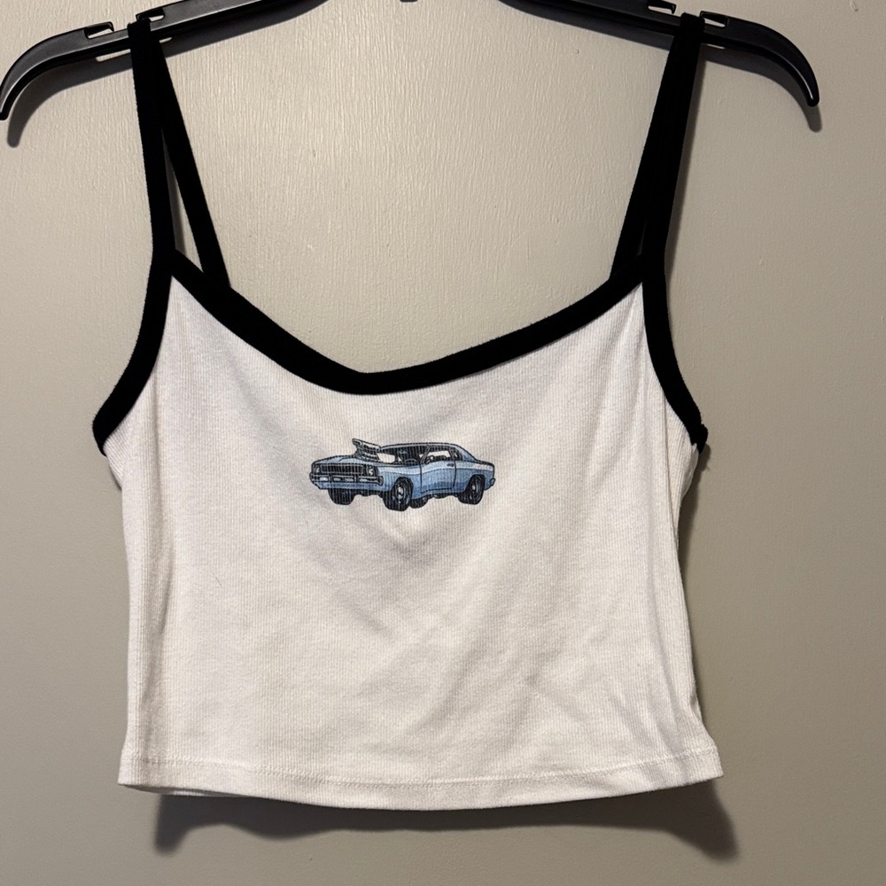 Vintage Car Crop Top